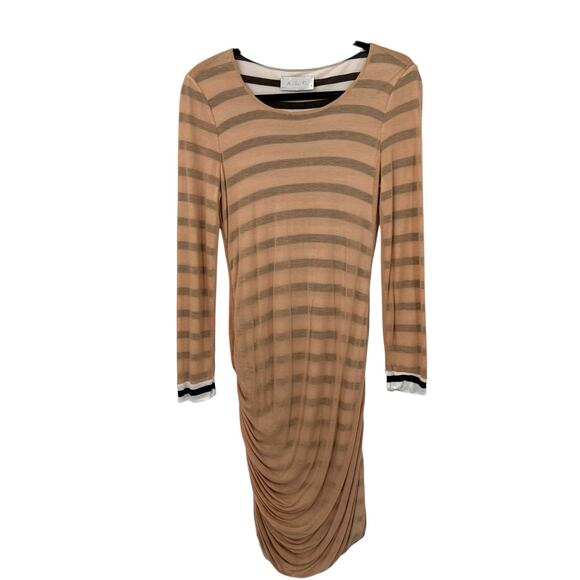 A.L.C. Reversible Stripe Baxter Jersey Dress Small 2011 Bodycon Sexy Statement - Picture 1 of 10